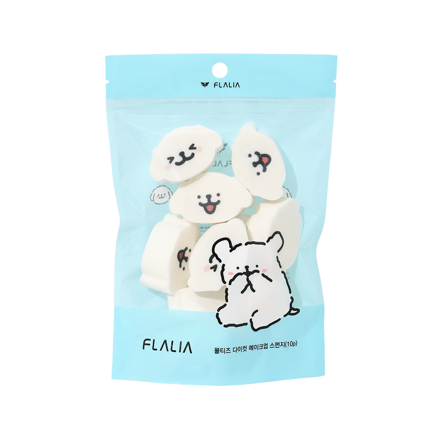 FLALIA 马尔济斯 Die-cut 化妆粉扑 10入