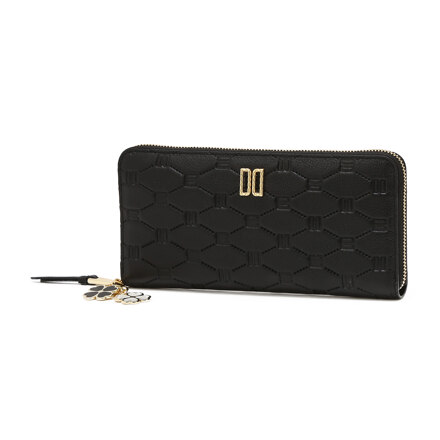 Emblem DD Logo Zip Around Wallet 长钱包 Black