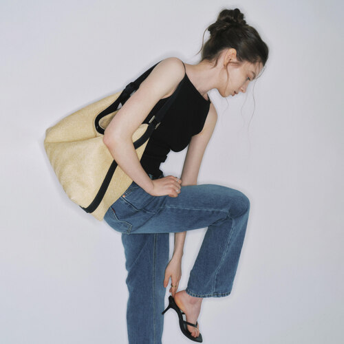 La Nuit Bag [Raphia Beige]