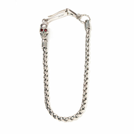 Trecce Teschio Zircon Vintage Silver L 925