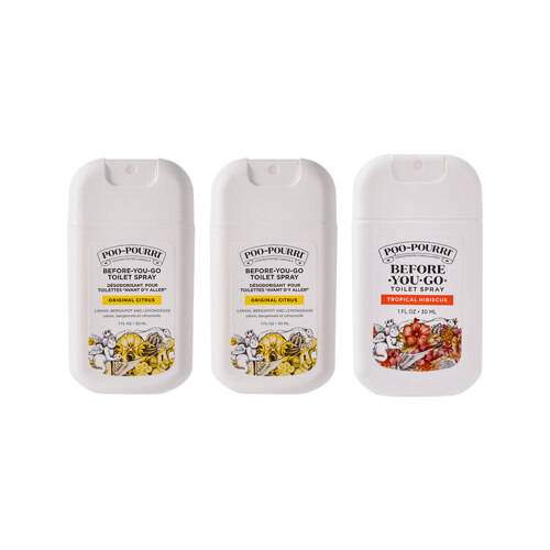 Toilet Perfume Pocket Spray 30ml Set of 3 (Original Citrus x2 + Tropical Hibiscus x1) (卫生间香水)