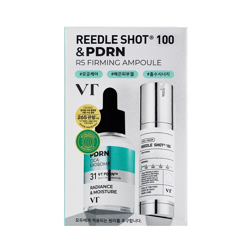 신세계인터넷면세점-브이티 코스메틱-FacialCare-리들샷 100 + R5 퍼밍 앰플 세트_30mL_2ea