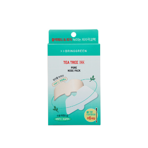 韩际新世界网上免税店-BRING GREEN--Tea Tree Cica Pore Nose Pack 3p