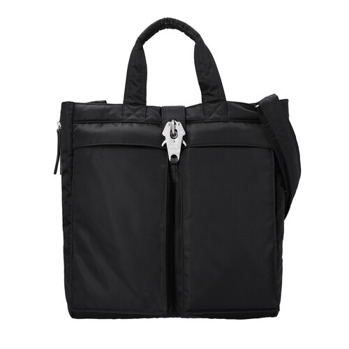 raven expandable tote bag / black