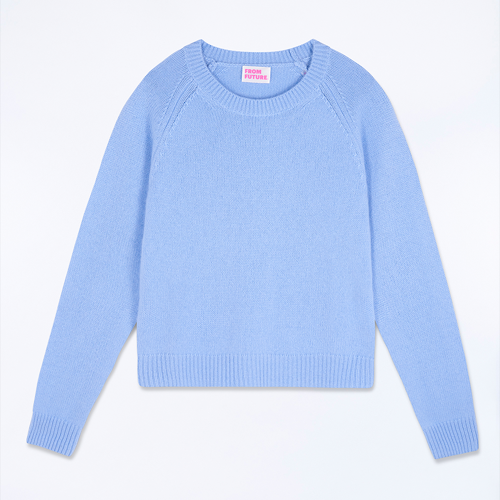 Basic round Cashmere Sky Blue