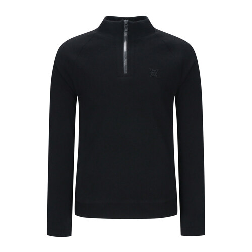 M WIND BLOCK HALF ZIP-UP PULLOVER_BK