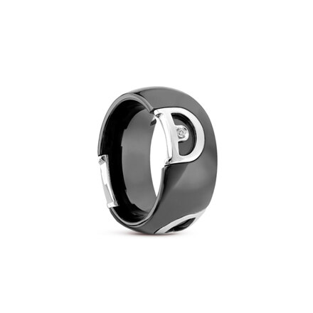 D.ICON_RING BLACK CERAMIC DIAS.1D SIZE 13