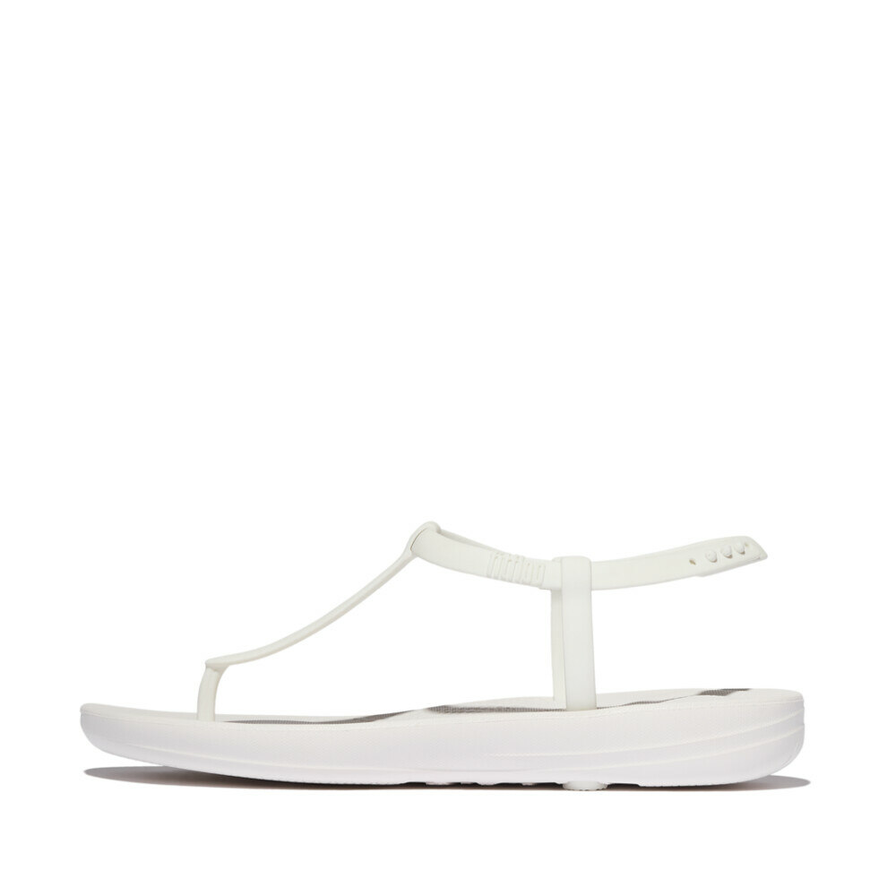 Women iQUSHION SPLASH T-STRAP SANDALS Urban White
