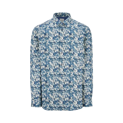 MENS S/S REGULAR FIT SHIRT_BLUE