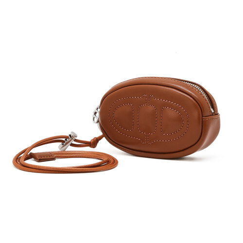 [STAMP] BROWN ROUND CARD POUCH 卡包