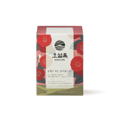 韩际新世界网上免税店-OSULLOC-tea-CAMELLIA FLOWER TEA 山茶花茶 10包(1.8g*10ea)