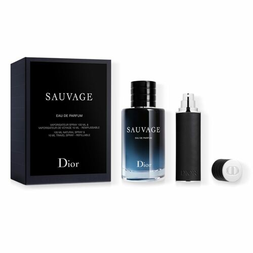 DIOR SAUVAGE SET (EAU DE PARFUM AND TRAVEL SPRAY) 110ML/EDP 100ML+10ML