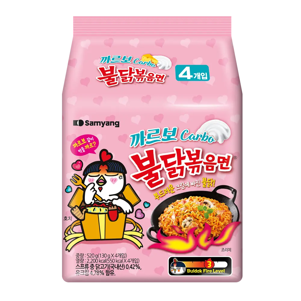 신세계인터넷면세점-삼양-까르보불닭볶음면 멀티팩 (4입)