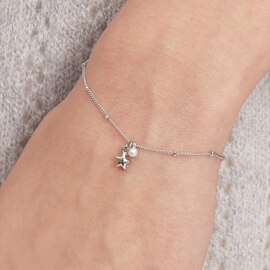 starlight pearl bracelet silver