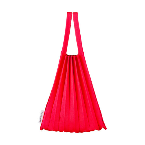 韩际新世界网上免税店-PLEATSMAMA-女士箱包-Knit Pleats Mini Tote CherryPink 手提包