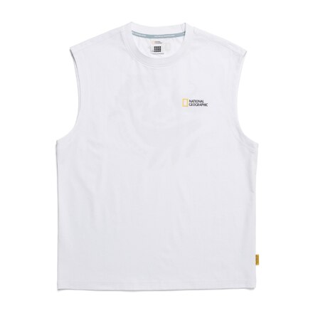 N242MTS410_010_095/Crow Men's COOL MAX Sleeveless T-shirt (Semi-Overfit)