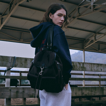 Miko Vintage Lock Backpack [BROWN]