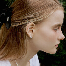 [수지착용] Shooting star Silver Earrings