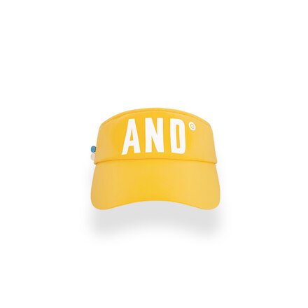 AND GOLF Big Logo Visor Yellow