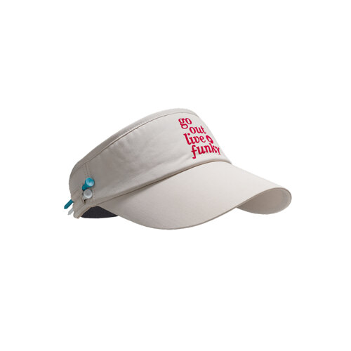 韩际新世界网上免税店-JOSEPH&STACEY-服饰-AND GOLF Slogan Visor Ivory