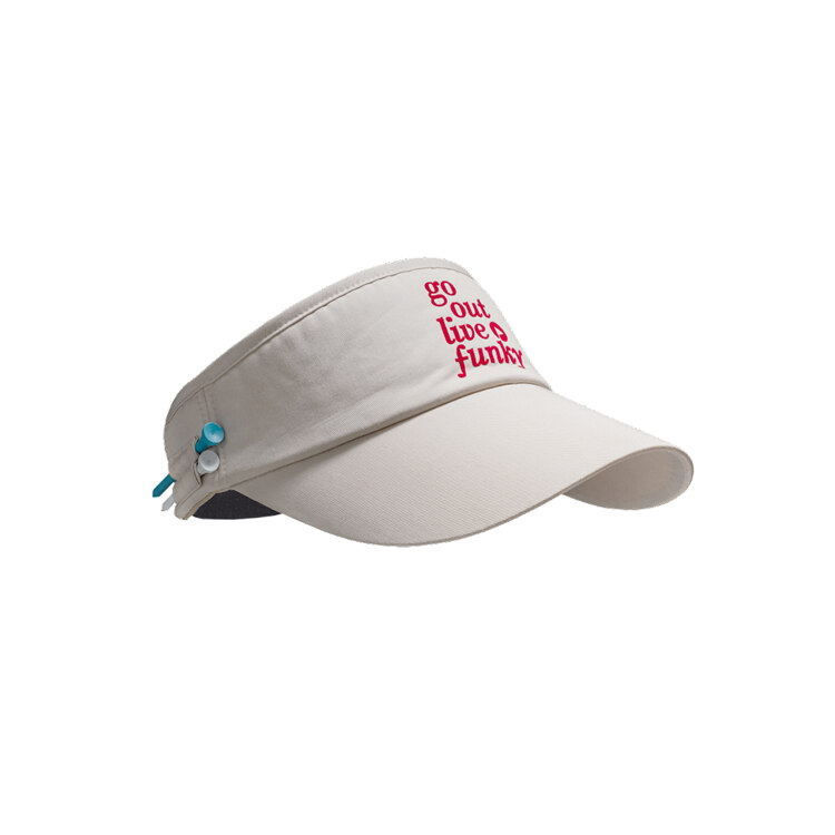 韩际新世界网上免税店-JOSEPH&STACEY-服饰-AND GOLF Slogan Visor Ivory