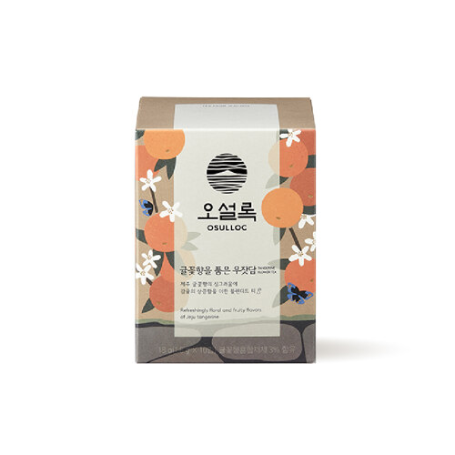 韩际新世界网上免税店-OSULLOC-tea-STONE FENCE ENVELOPED IN TANGERINE FLOWER 橘子味茶 (1.5g*10ea)