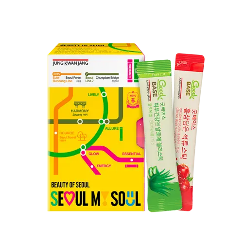 Beauty of Seoul(Red Ginseng Pomegranate Sticks (10 packs), Aloe Vera Jelly Sticks (10 packs))