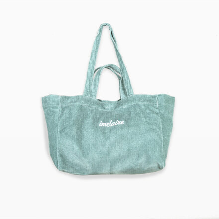 Corduroy Shoulder Beach Bag Khaki