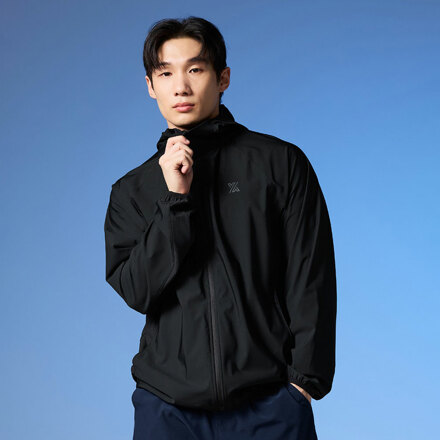 XML2JL1002 에어텐션 맨즈 액티브 바람막이 블랙