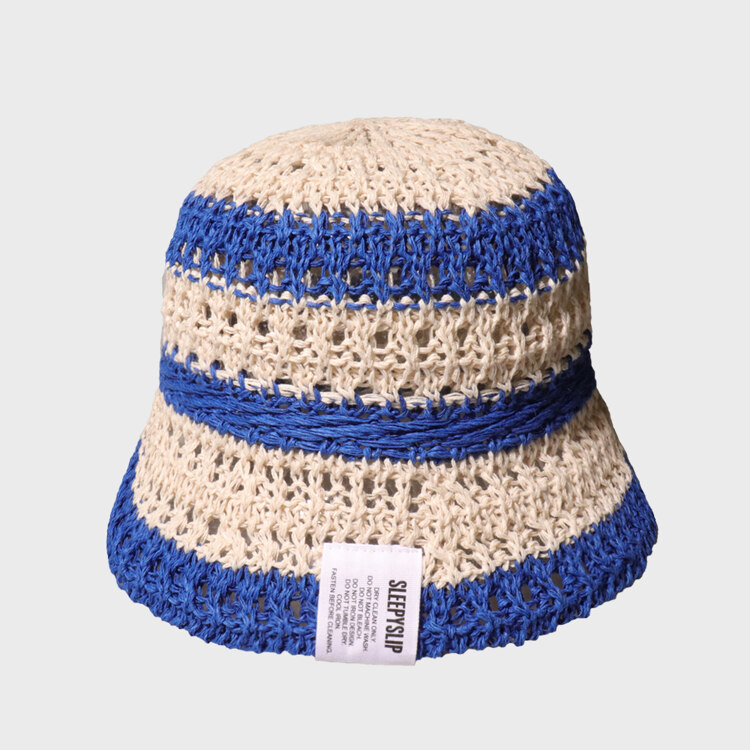 SUMMER BEACH BLUE BUCKET HAT