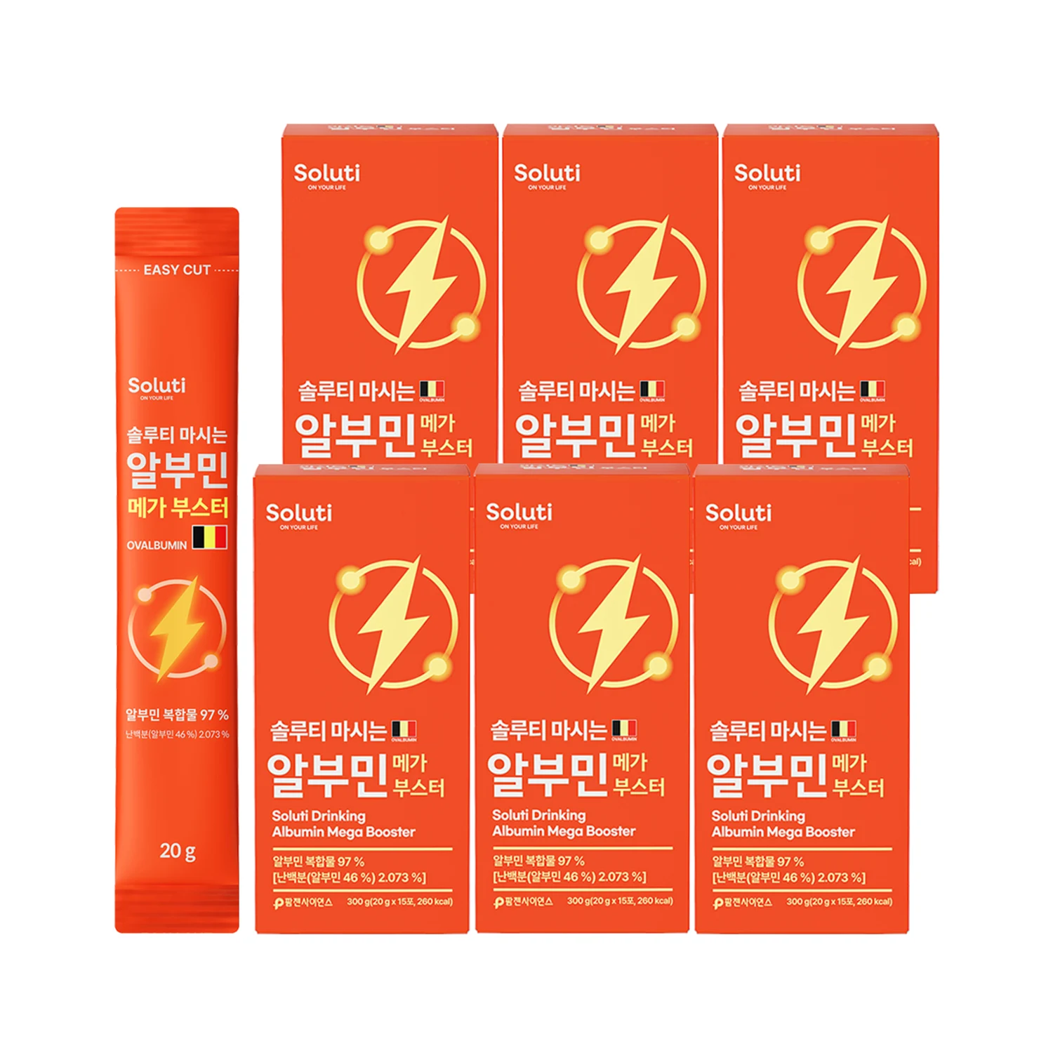 신세계인터넷면세점-솔루티-마시는 알부민 메가 부스터 6박스 (90포)
