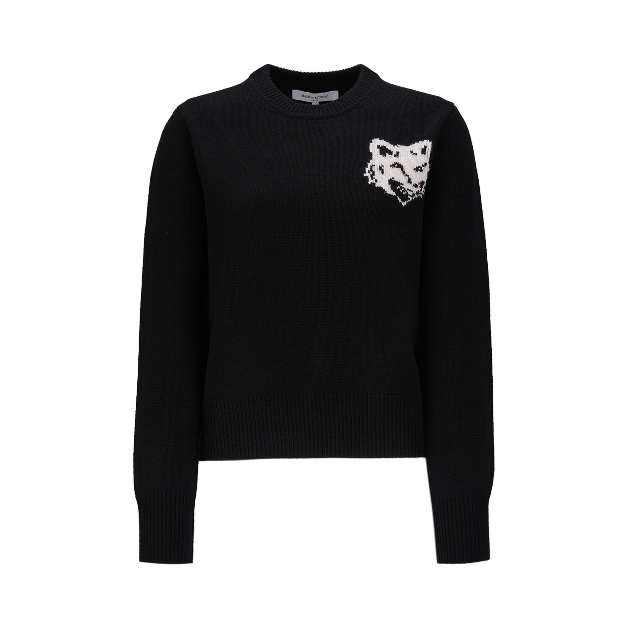 WOMEN FOX HEAD INTARSIA REGULAR KNIT