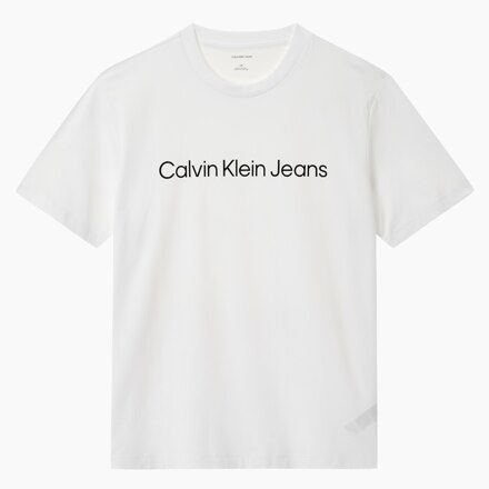 Men's Regular Fit Institutional Logo Short Sleeve T-Shirt_BRILLIANT WHITE