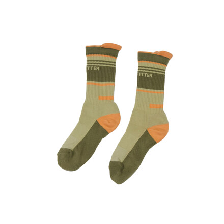 COLOR BLOCK HUNTER SOCKS [LIGHT KHAKI]