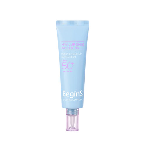 BEGINS BY JUNG SAEM MOOL BLUE CHAMOMILE HYALURONIC PURPLE TONE-UP SUN SCREEN 50ML / 防晒霜