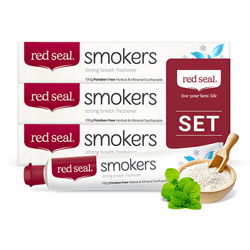 韩际新世界网上免税店-RED SEAL-FOOD ETC-[有效期23年9月]RedSeal Baking Soda 红印小苏打牙膏 100g*3 套装