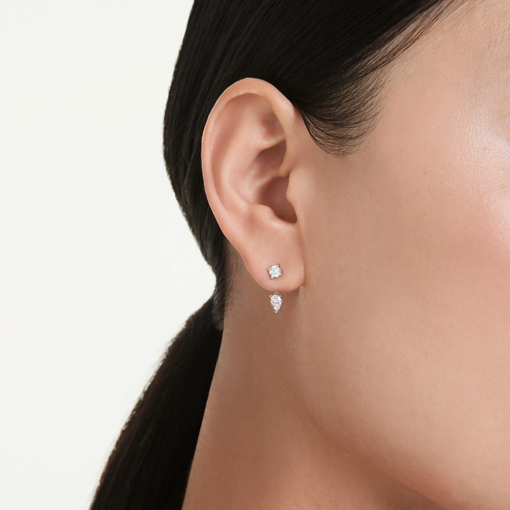 신세계인터넷면세점-스와로브스키-earring-Galaxy 이어링 재킷, 랩 그로운 다이아몬드, 스털링 실버