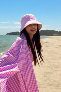 韩际新世界网上免税店-BALIBIKI-运动休闲-Fluffy Terry Bucket Hat_Light Pink