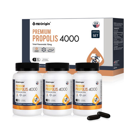 PREMIUM PROPOLIS 4000 SET 蜂胶胶囊(100粒x3) 10个月服用量