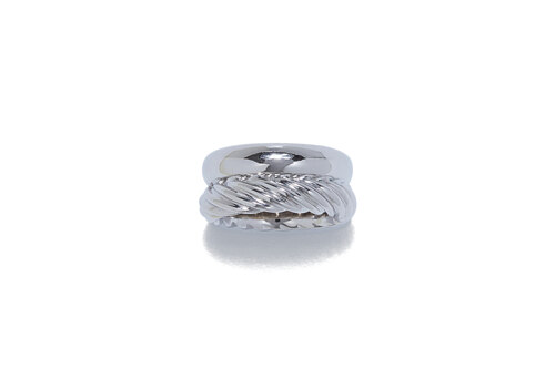 Twist combined ring SILVER