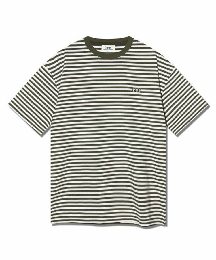 韩际新世界网上免税店-LEE-服饰-[LE] Stripe T-shirt_Khaki