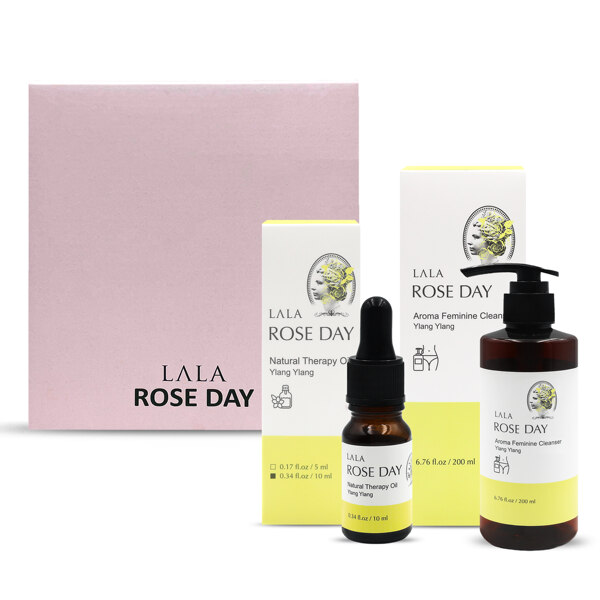 신세계인터넷면세점-라라로즈데이-BodyCare-여성 케어 선물 세트 일랑일랑 향(청결제200ml+이너퍼퓸 10ml)