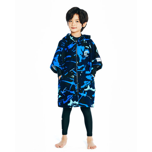 韩际新世界网上免税店-BARREL-Boys-儿童沙滩浴袍 Navy