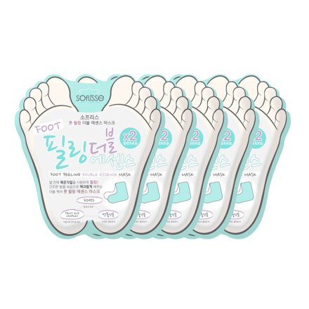 풋 필링 더블 에센스 발각질제거 마스크 5매