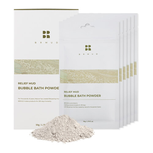 릴리프 머드 버블 배스 파우더 50g x 6매
