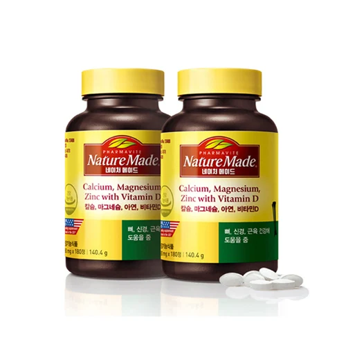 Nature Made Calcium, Magnesium, Zinc, Vitamin D Duo (4 Months) 自然之宝钙, 镁, 锌, 维生素D二合一 (4个月)