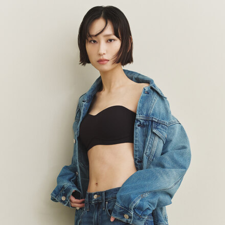 쉬어 브라 오프숄더 논슬립_블랙