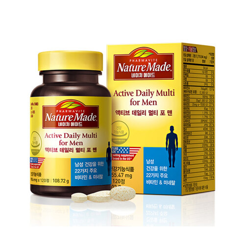 네이처메이드 액티브 데일리 멀티 포 맨(120정, 2개월분)
