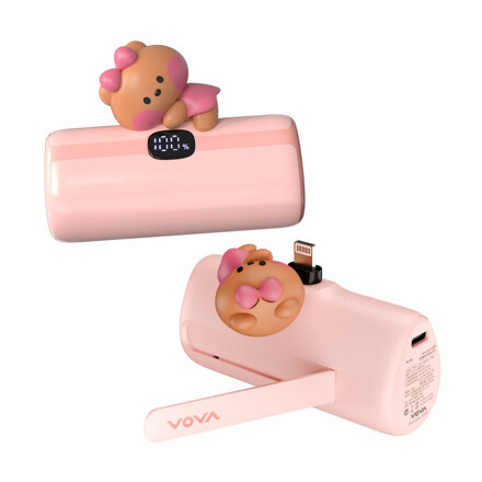 【VOVA x LINE FRIENDS】20W Lightning 快充座式移动电源 4,800mAh