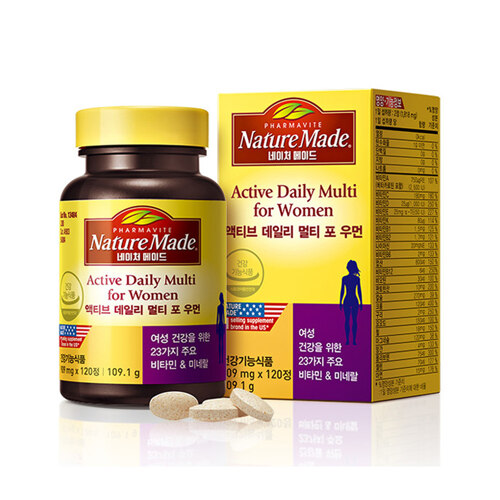 네이처메이드 액티브 데일리 멀티 포 우먼(120정, 2개월분)